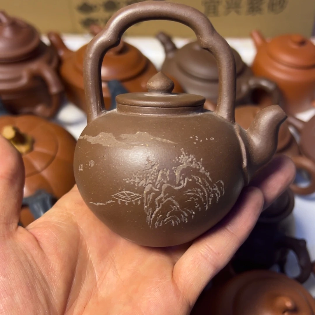 紫砂茶壶宜兴原矿紫砂壶200毫升容量