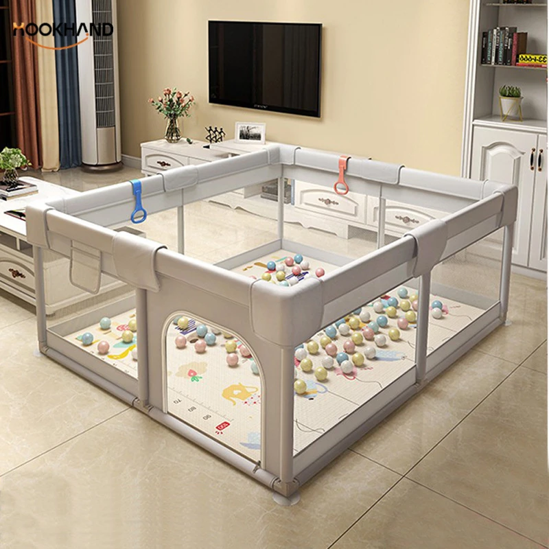 围栏游戏栏防护栏地上爬行学步栅栏宝宝室内家用儿童爬行垫婴儿