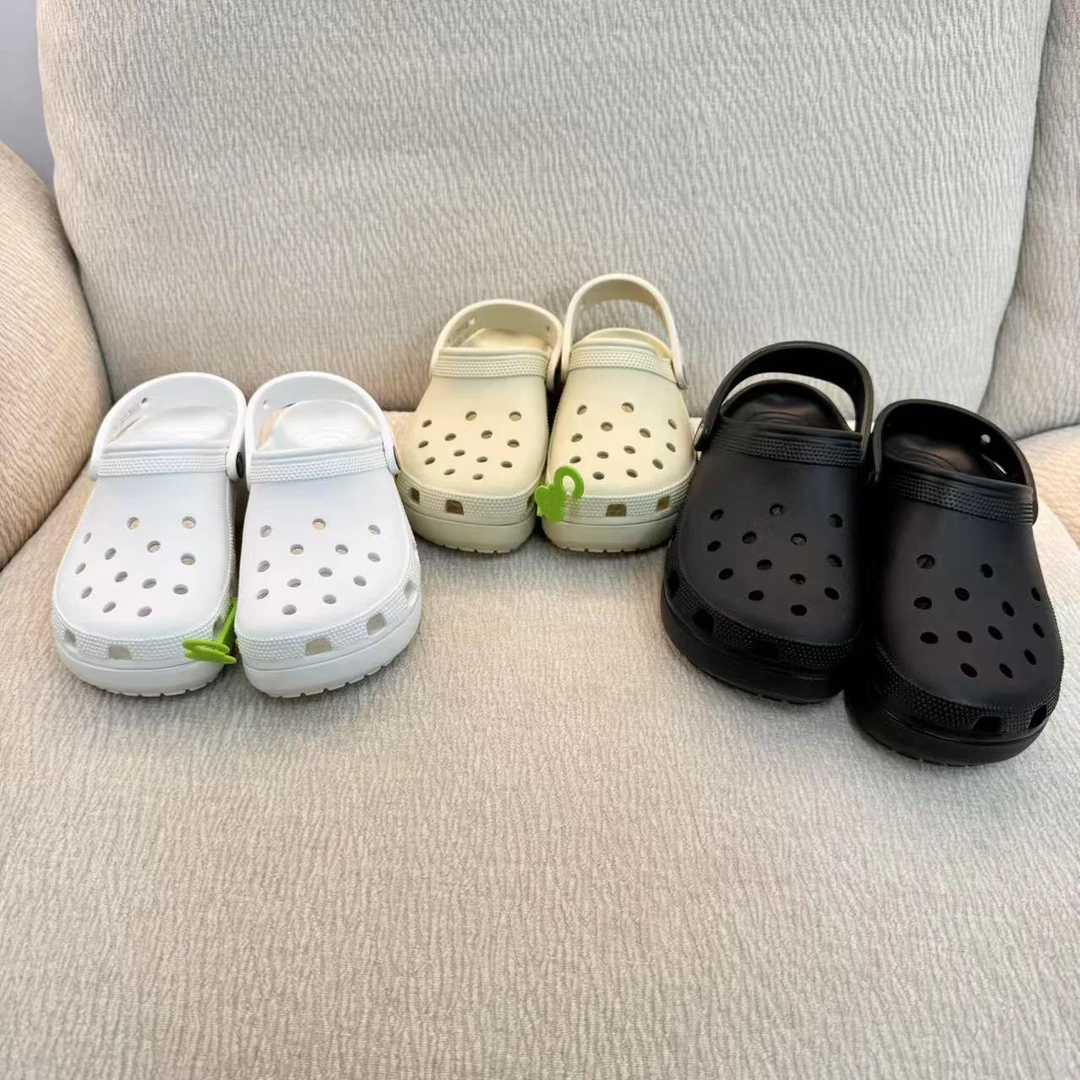 CXZ4108 韩国客人订单 2025年云朵新款无配饰洞洞鞋