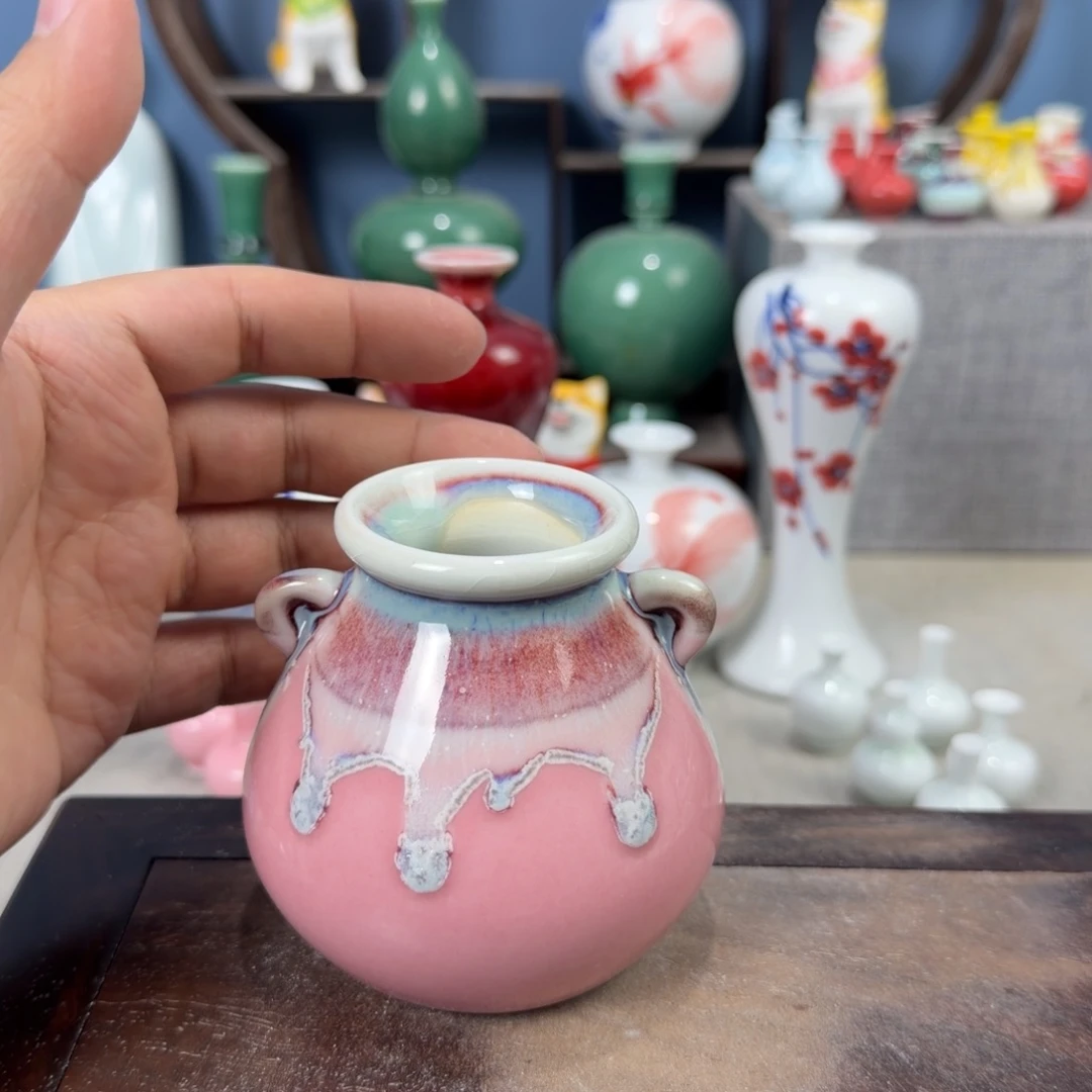 陶瓷手工小花器摆件