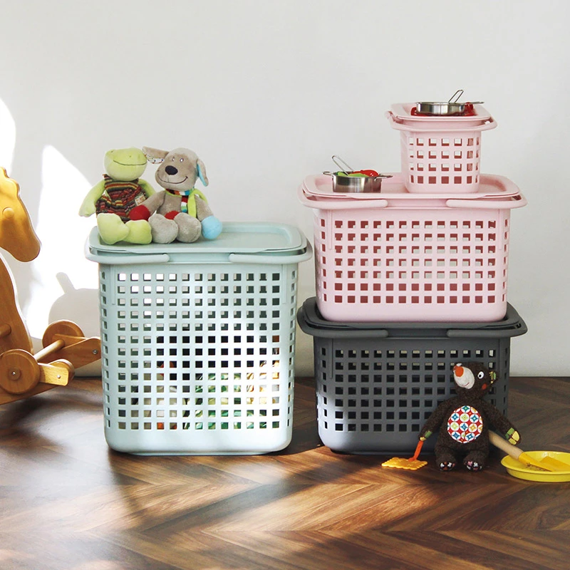 Sceltevie 小中号多功能筐野餐浴室儿童储物置物炫彩收纳筐