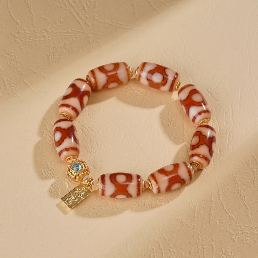 云丹拉姆丨XL坛城三眼桶珠手串多样性发其一18.6*10.5