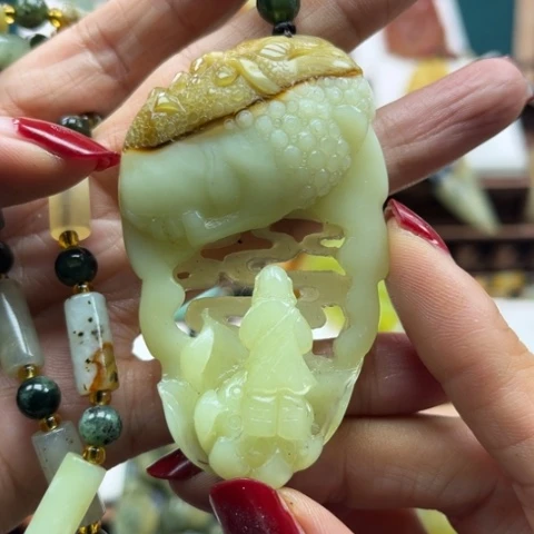 岫玉挂件未镶嵌挂件