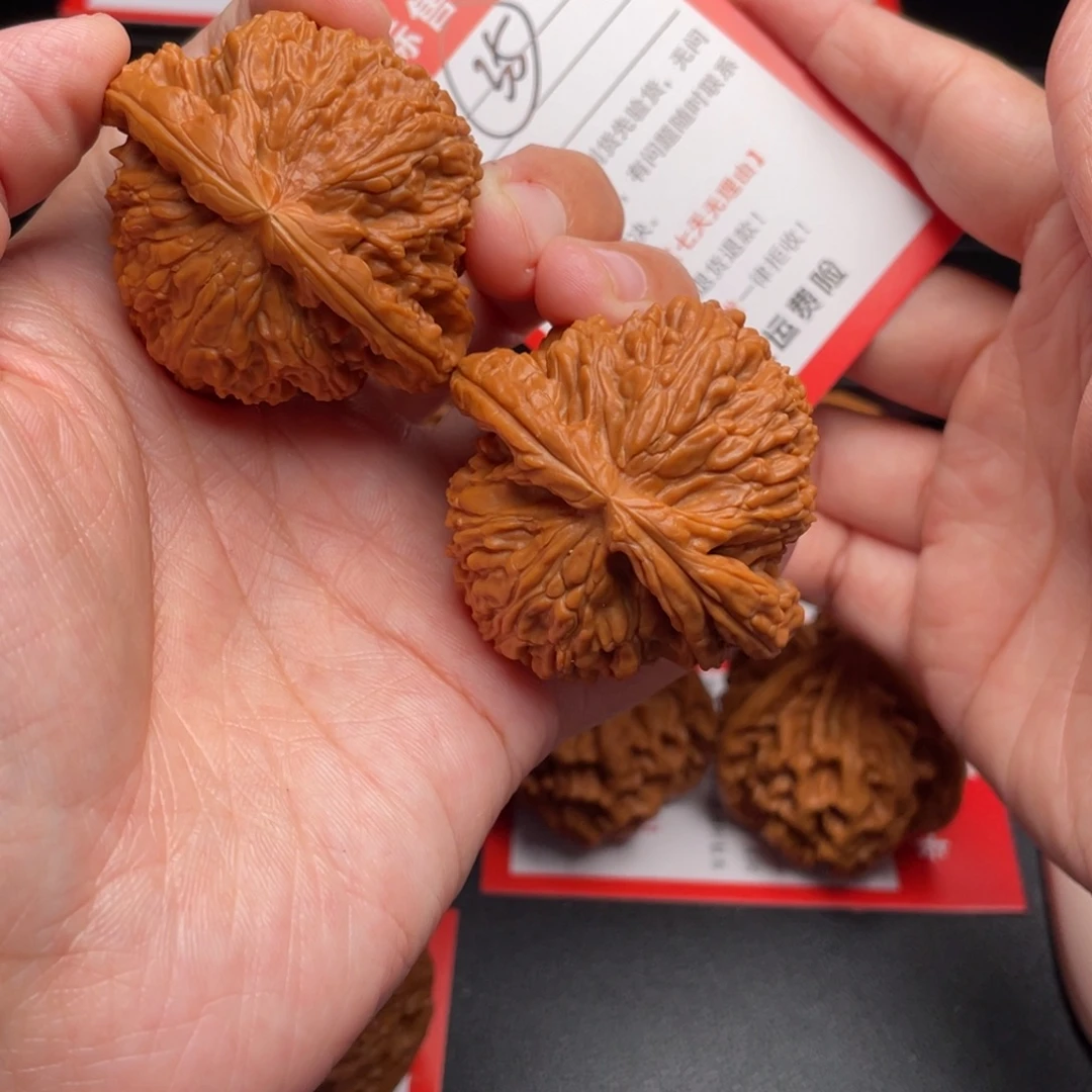 把件文玩核桃白狮子46克重48