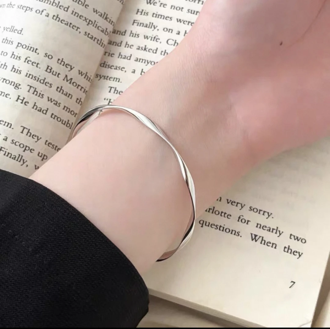 铜合金手镯 19350 白贝加镶嵌 蛇骨手镯 玫瑰色底