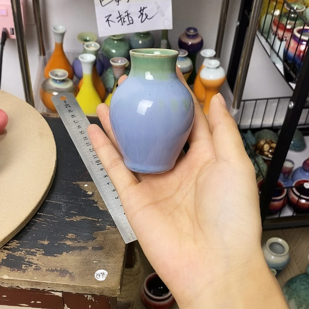 摆件阿*?景德镇高温陶瓷小花器