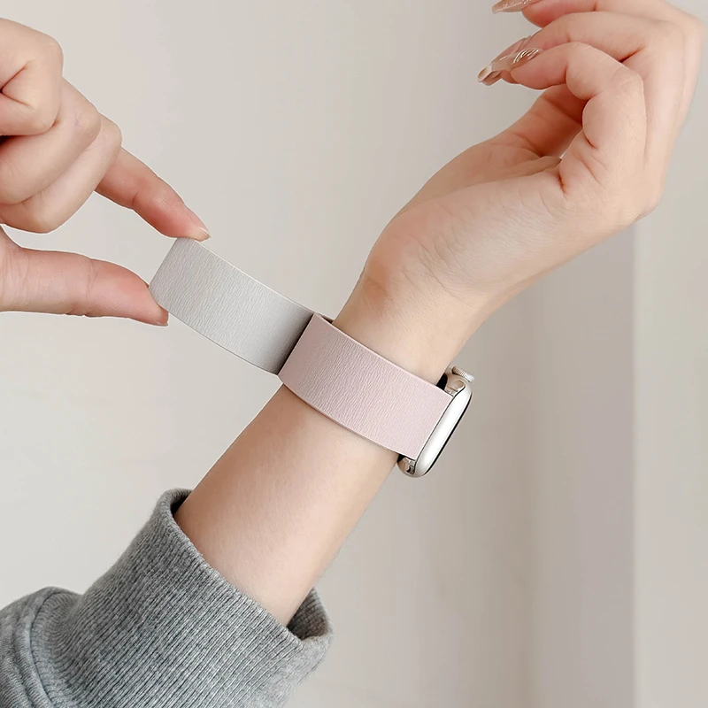 【官方新款】适用iwatch11科纳皮磁吸回环苹果手表表带applewatch