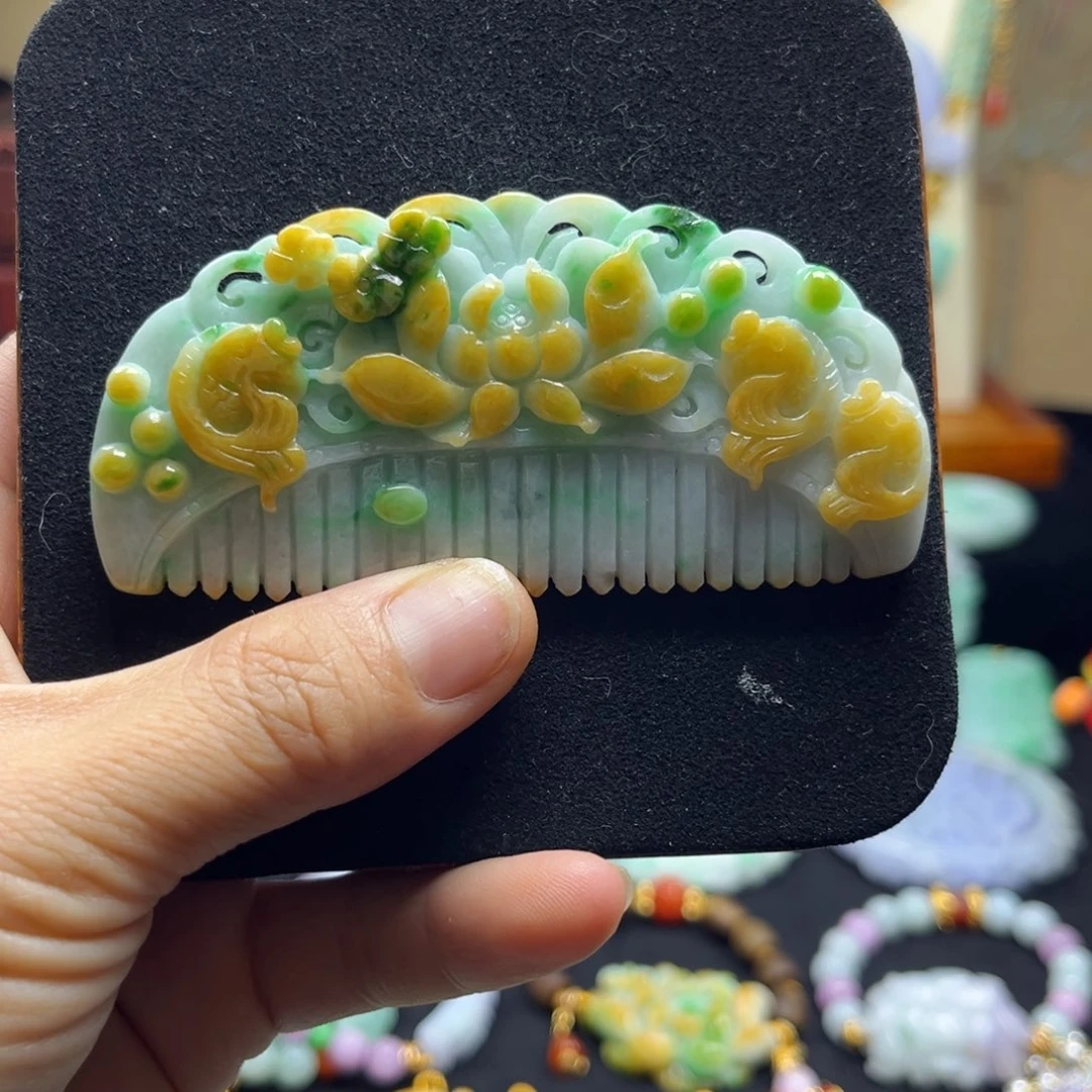 颈饰未镶嵌翡翠天然翡翠