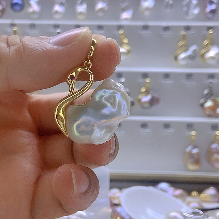 小***～颈饰淡水珍珠银S925镶嵌22