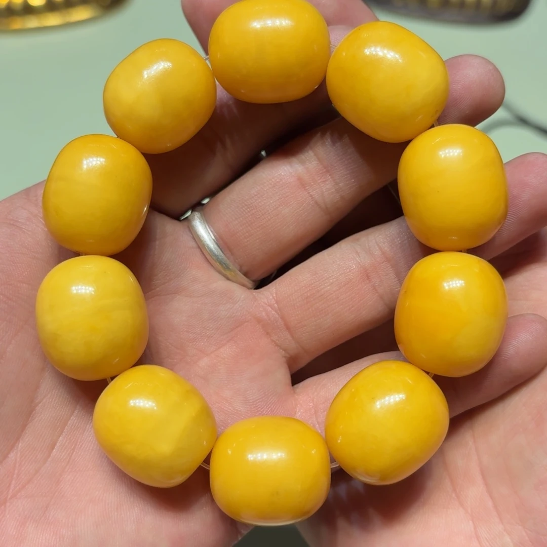 蜜蜡手链未镶嵌S**谓