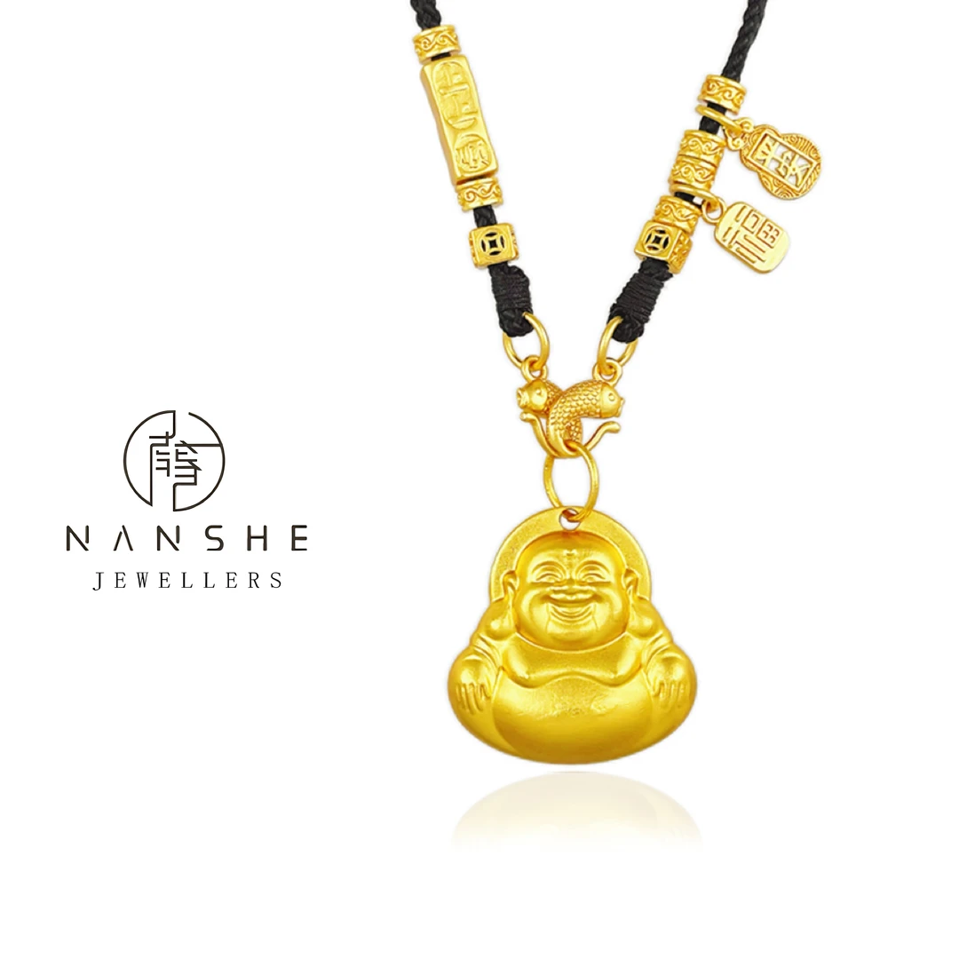 【妮妮老师专属】 NANSHE/南奢 金色佛公项链百搭气质经典坠链
