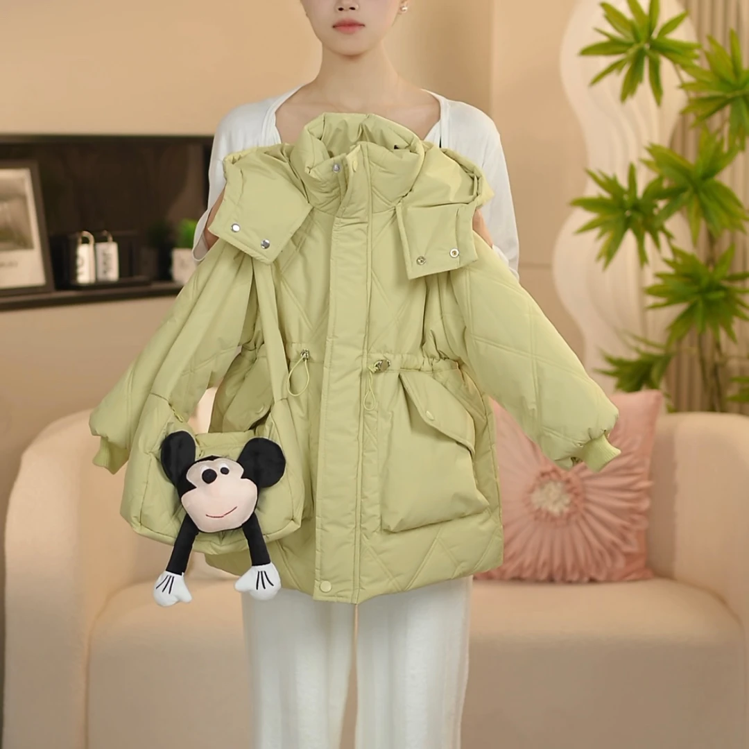 boboe/波波鹅2024秋冬装加棉韩版时尚加棉加厚外套--Y3770