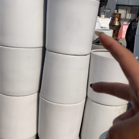 低腰白圆柱大号2个