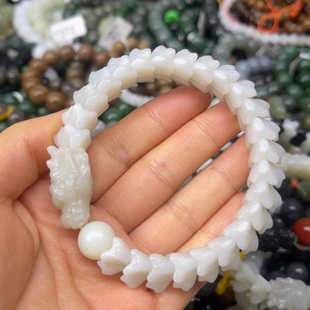 和田玉未镶嵌手链