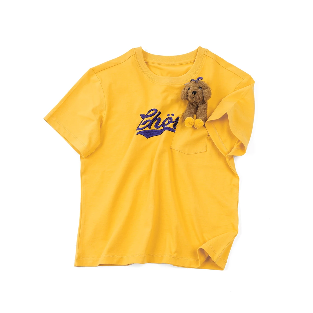 【胸口小熊刺绣短袖】TXAL53019