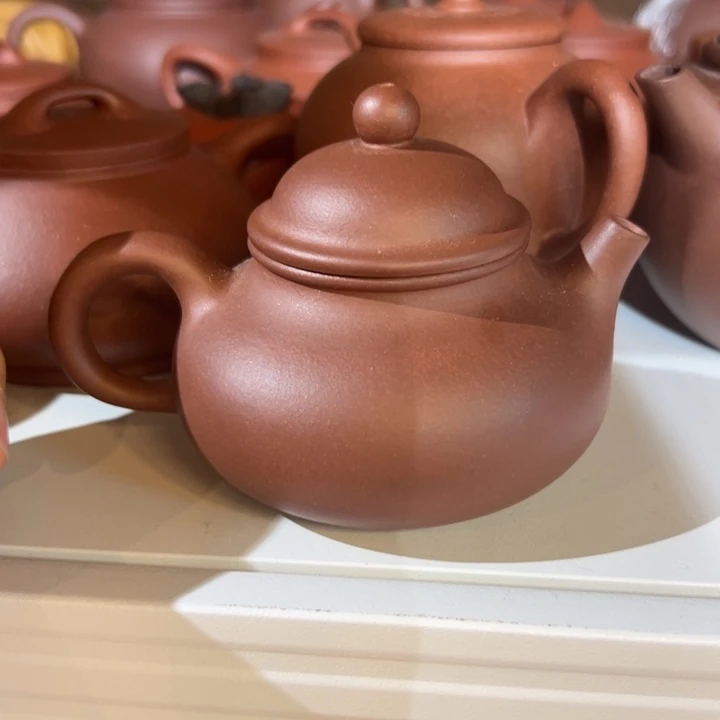 茶壶紫砂紫泥瑕疵容天130c c