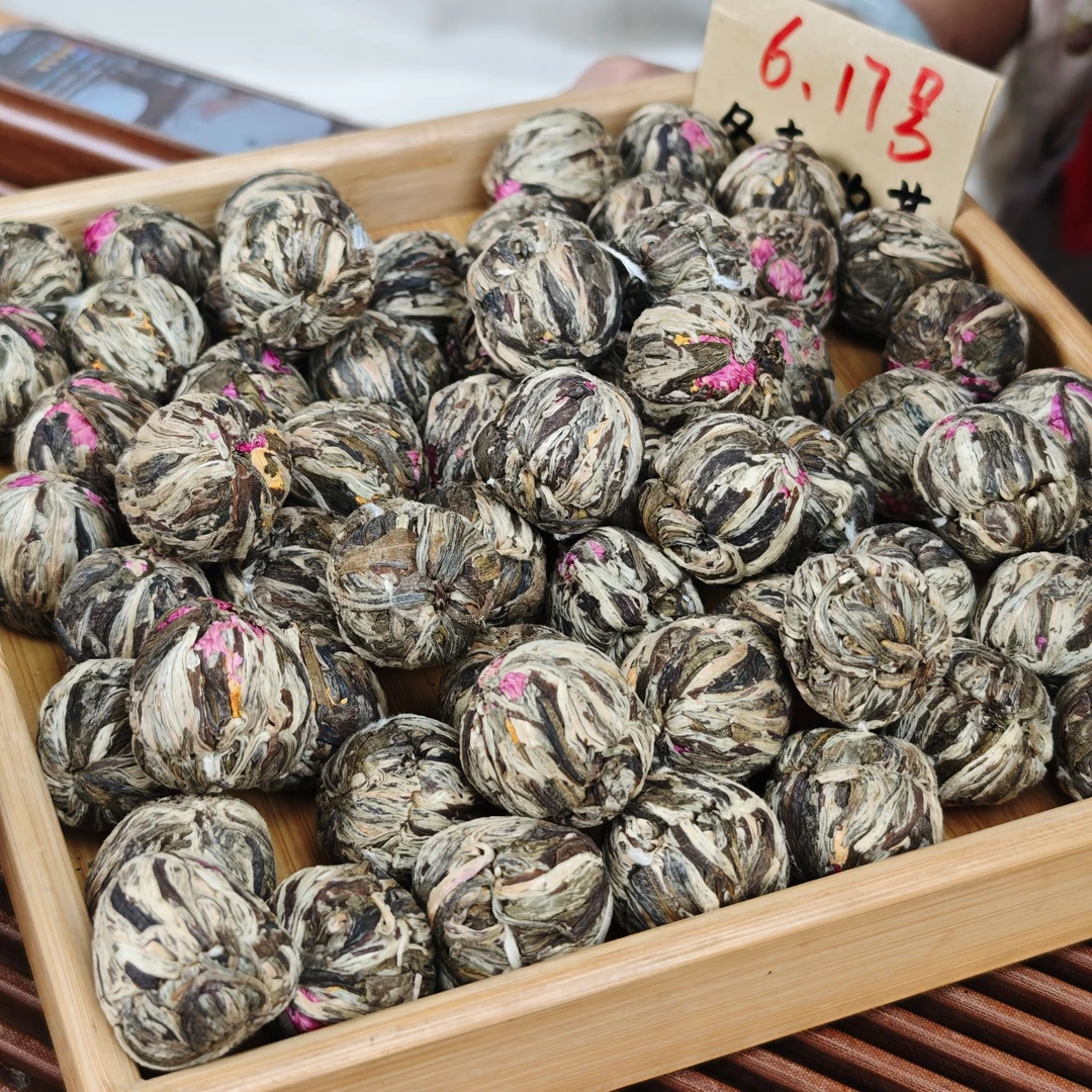 双龙戏珠手作花茶 冬青收茶