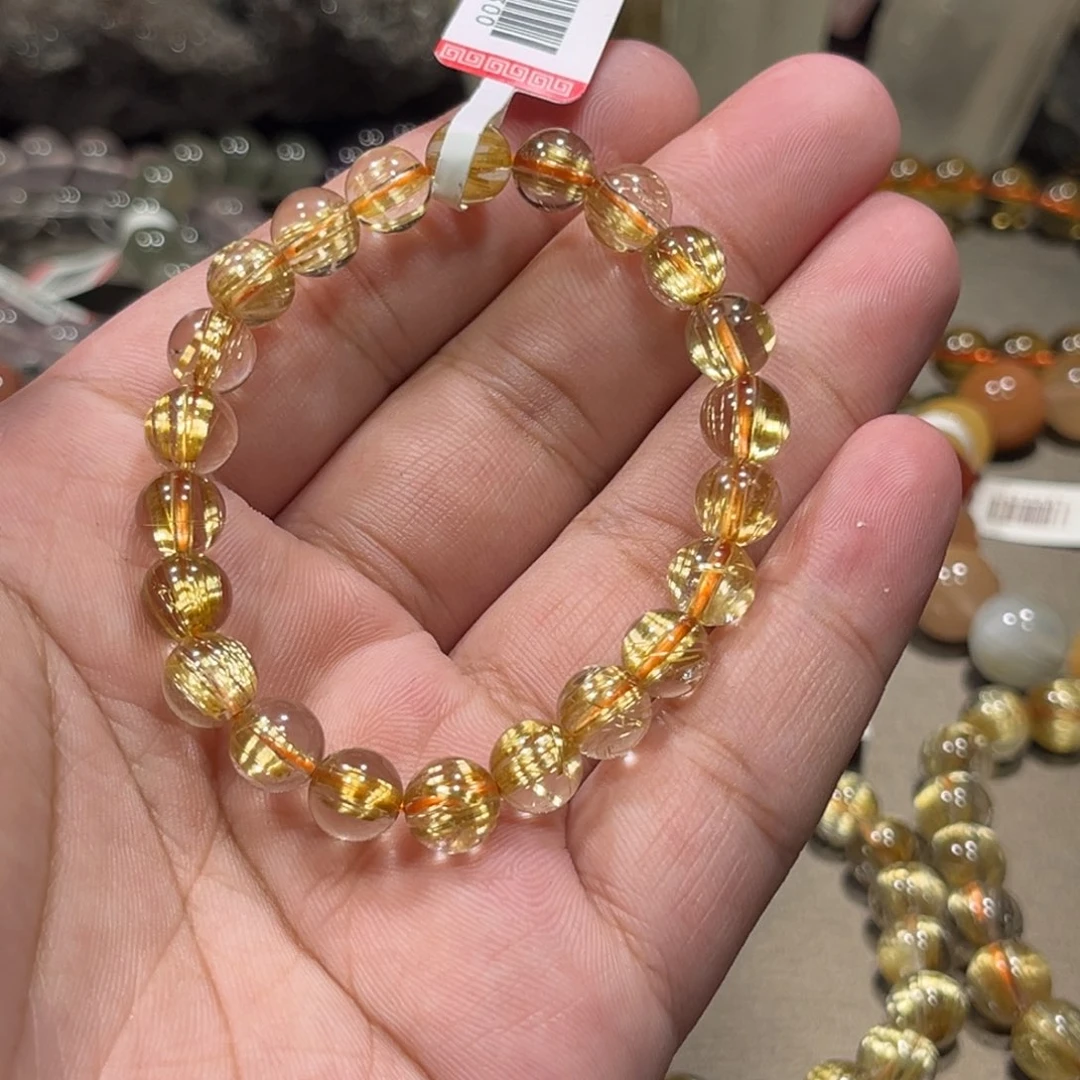 未镶嵌手串水晶钛晶