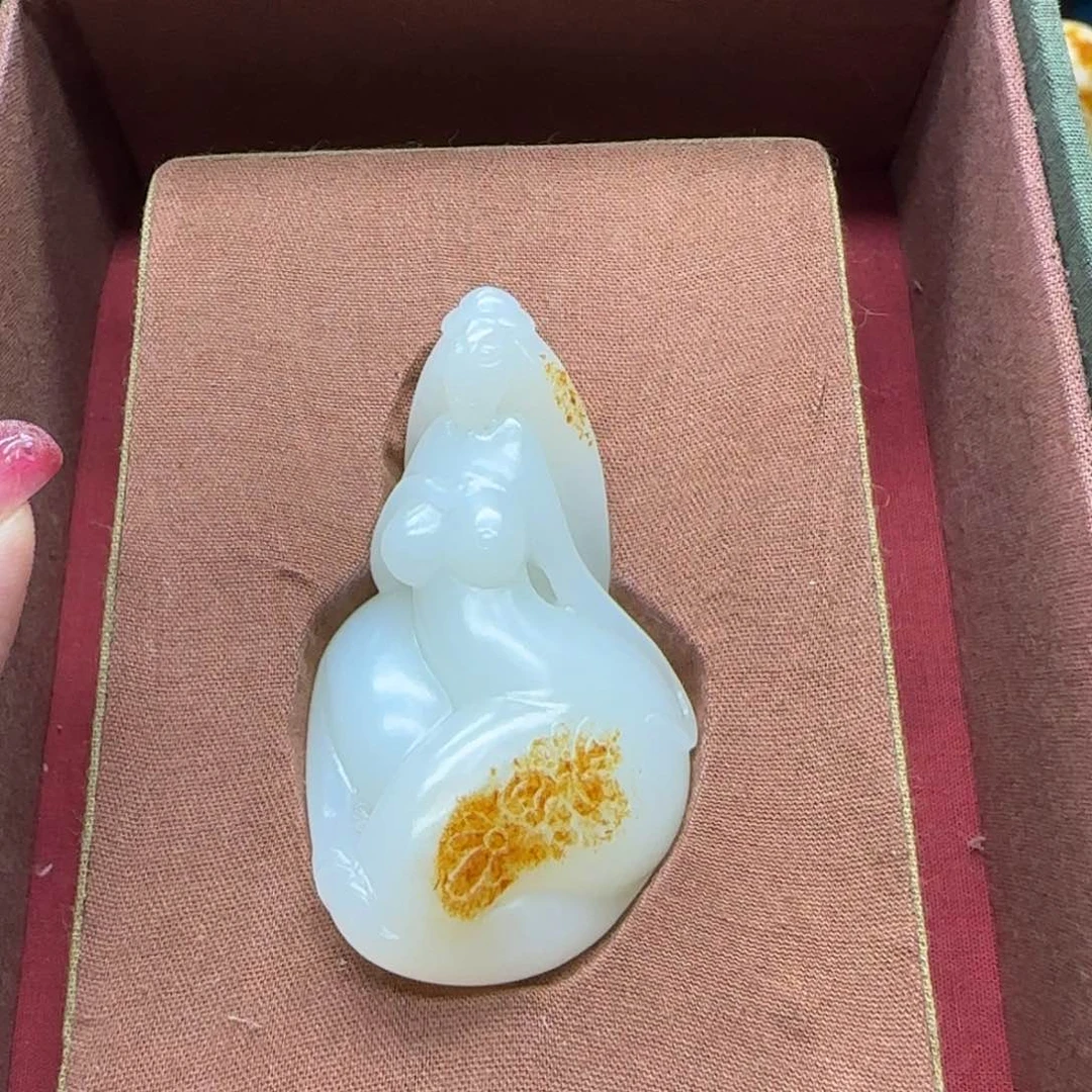 和田玉未镶嵌挂件