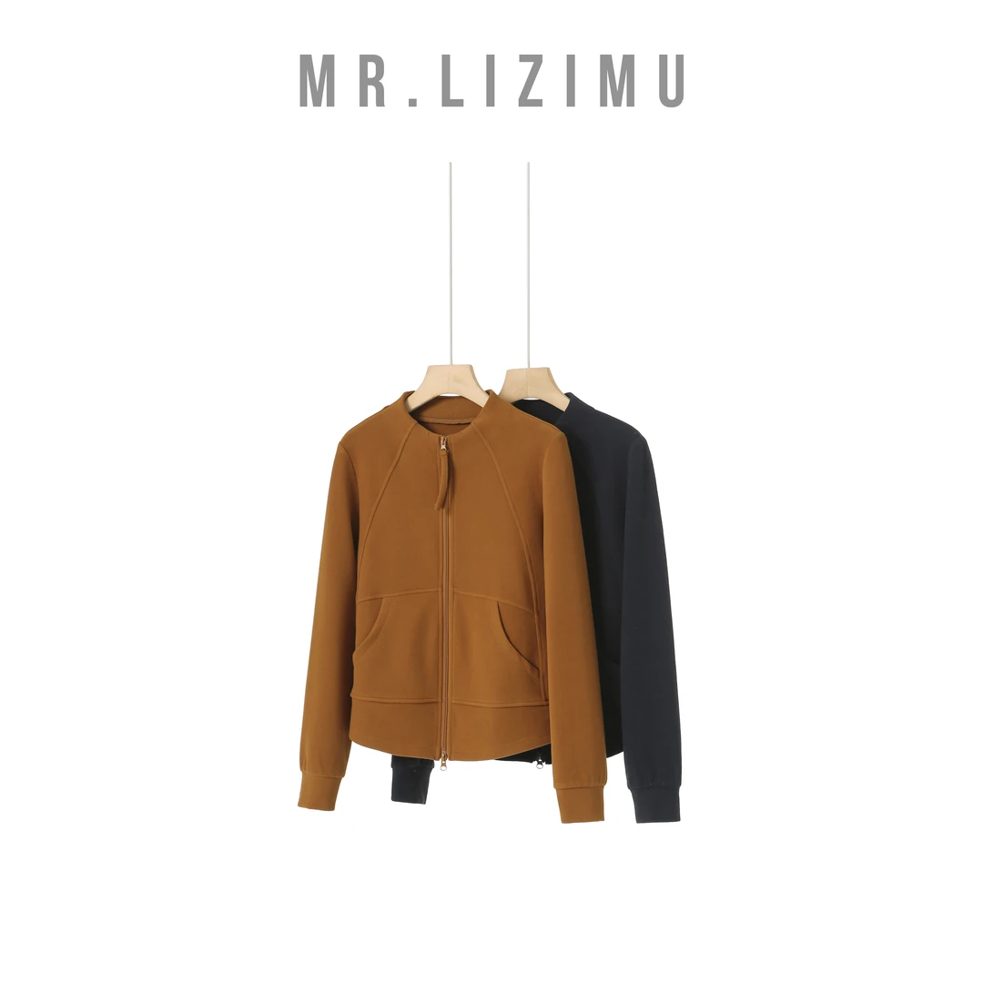 李子木先生时尚设计感结构拼接高级卫衣2025女装百搭卫衣微胖秋冬