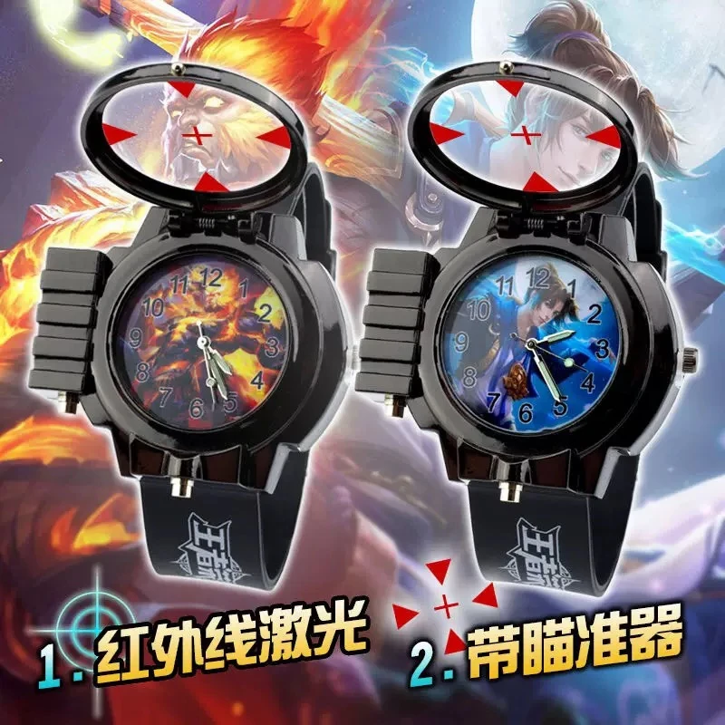 六一儿童节玩具手表动漫柯同款的红外线激光多功能儿童电子表南