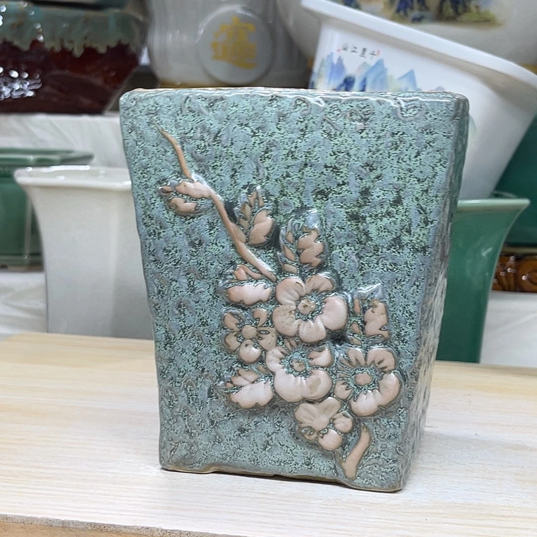 陶瓷绿植多肉微瑕花盆口径12.5*15