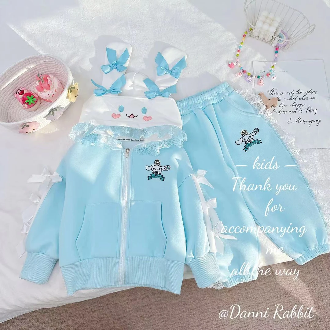 2025春款新款女童甜美可爱卡通汉服套装 D-J158