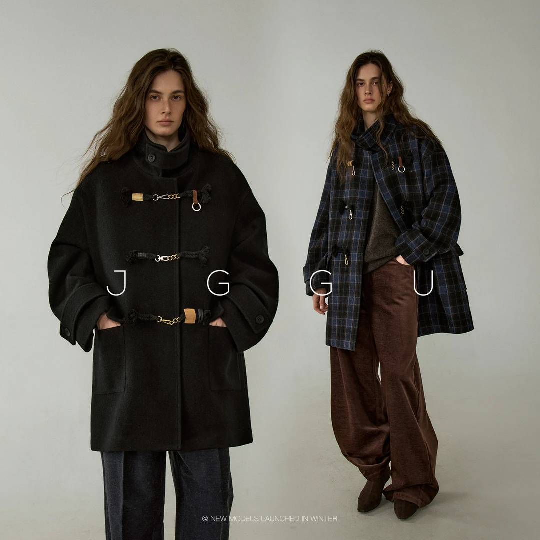 晶咕黑标JGGU【爱丁堡晨光】经典毛呢全羊毛呢大衣JGGU11250315