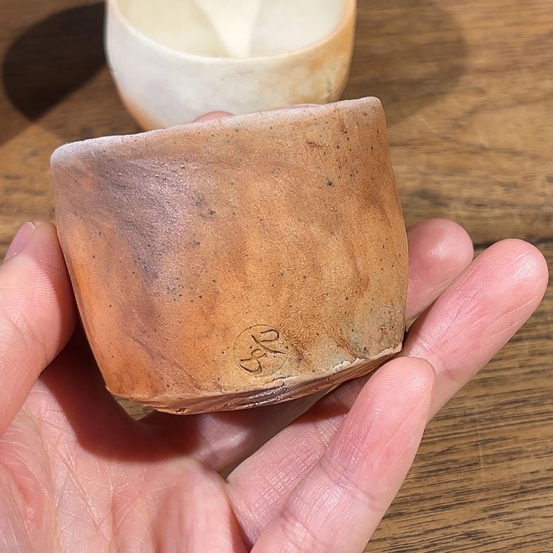茶盏手捏柴烧杯70ml