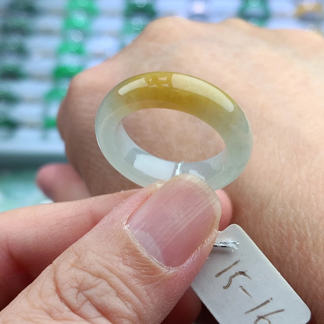 未镶嵌戒指翡翠15-16号