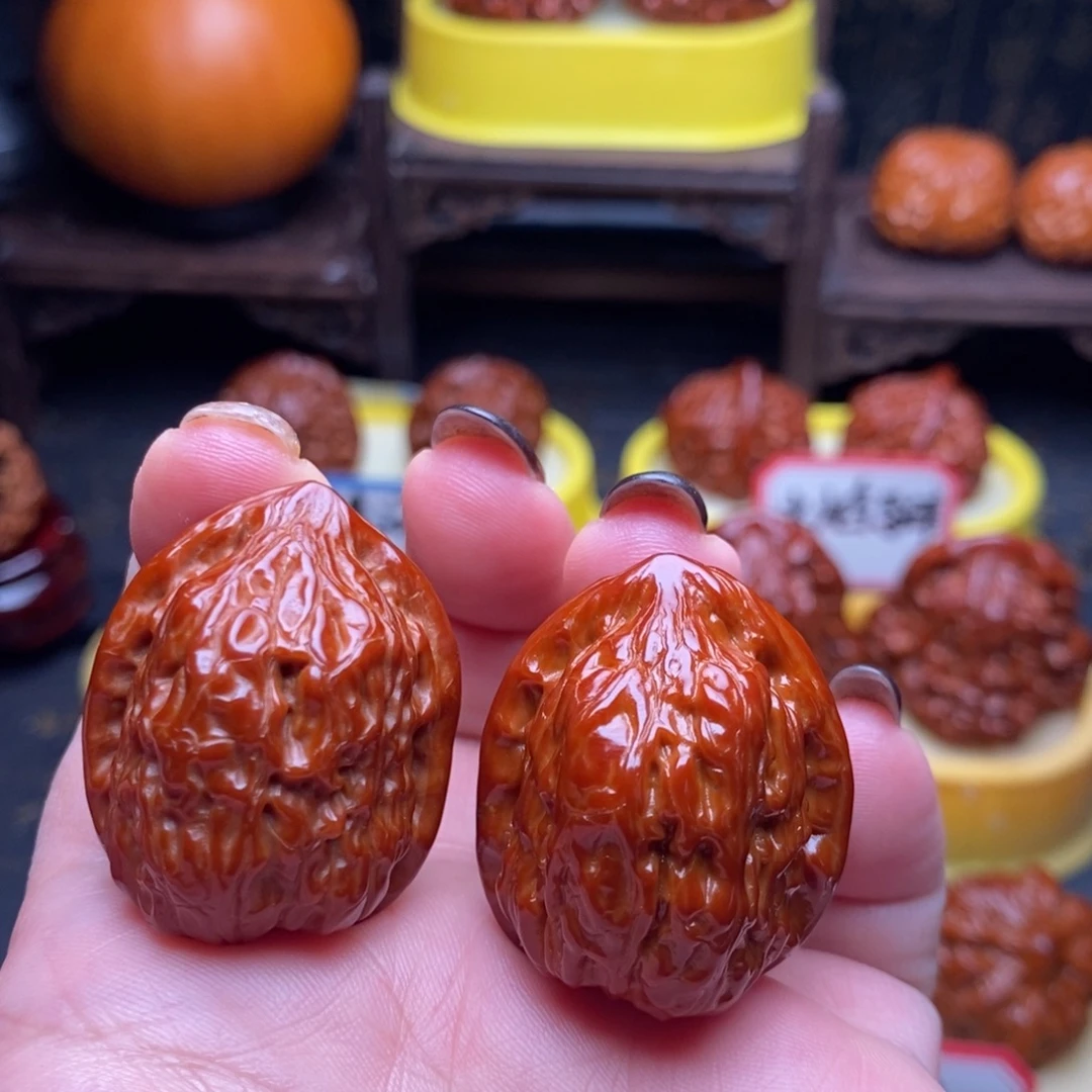 文玩核桃吊坠金钱豹29尺