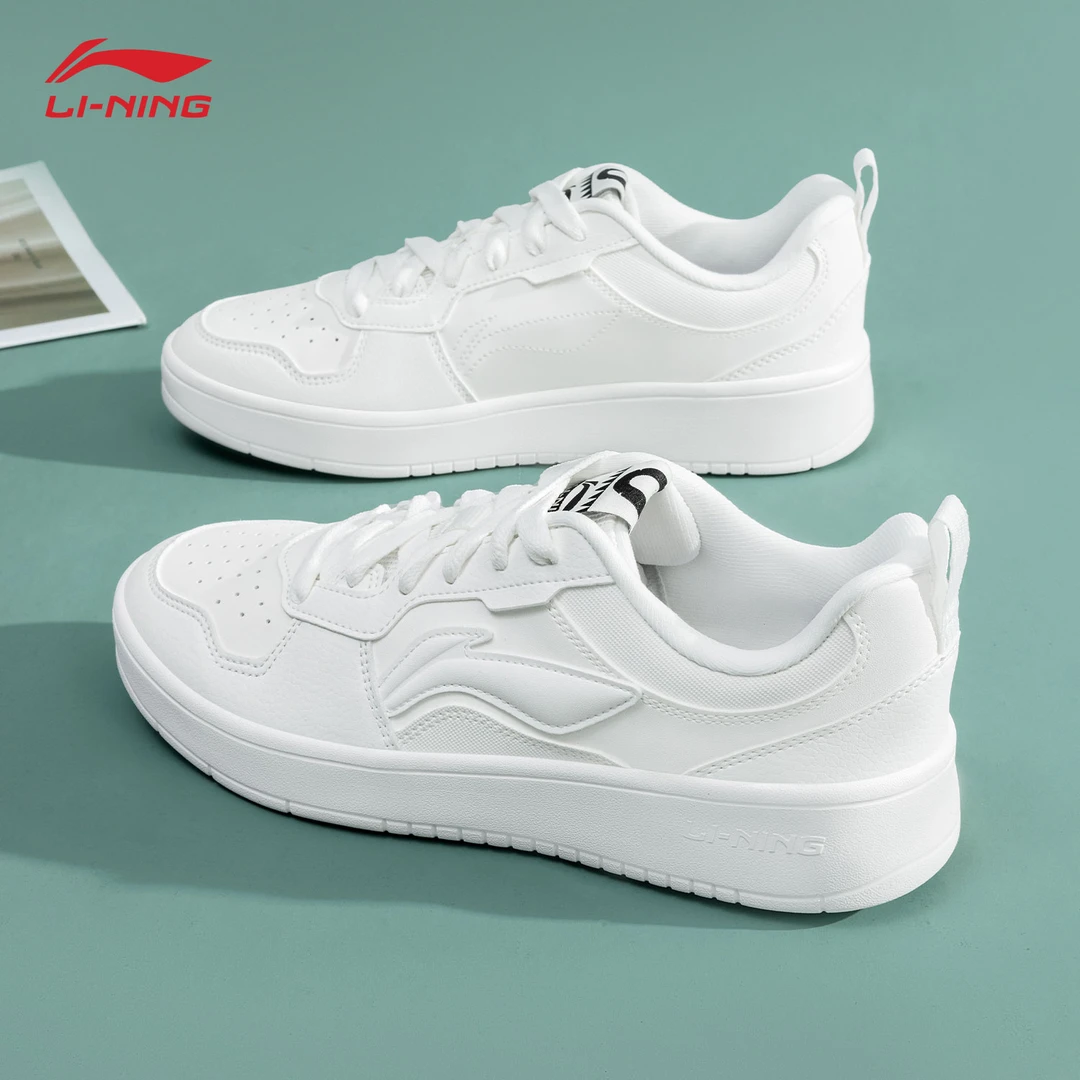 李宁初云男鞋板鞋2025新品学生白色时尚潮流运动空军一号休闲鞋子