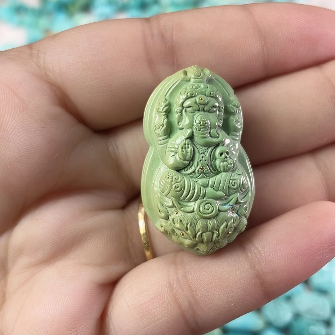 绿松石未镶嵌吊坠(不含链)