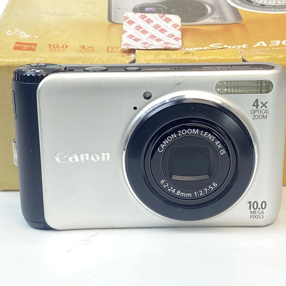 95新 Canon/佳能 a3000原盒银色1000w像素4倍光学变焦复古ccd
