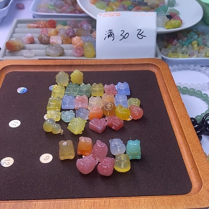 玛瑙/玉髓车挂未镶嵌翩*