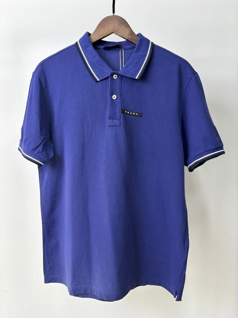 99新 Prada/普拉达 胸口皮牌polo衫/25535