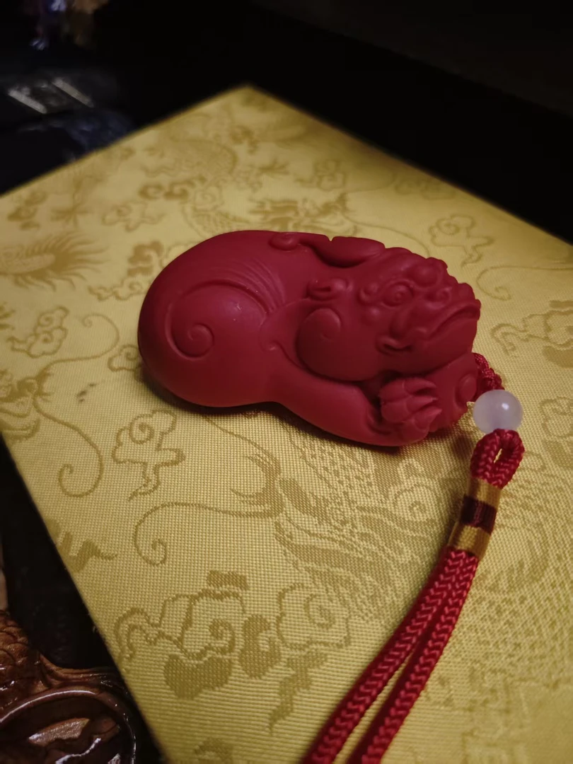 天然辰砂朱砂貔貅--------