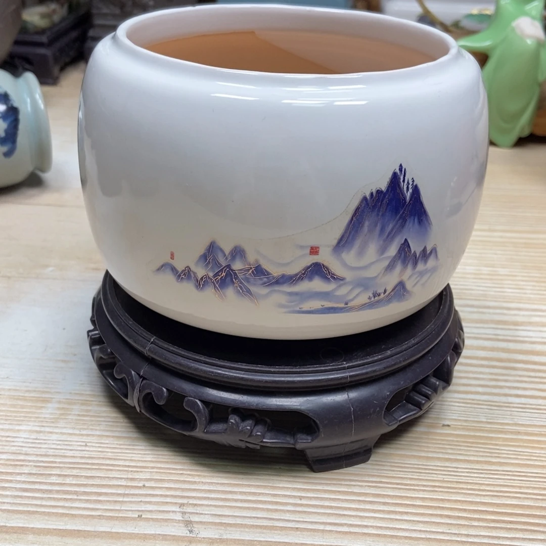 瓷片陶瓷花盆陶瓷艺术