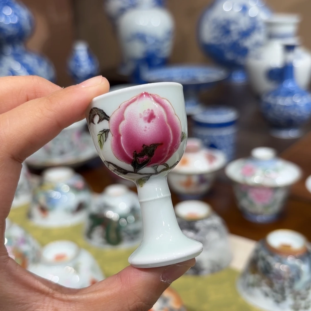 瓷桃高足杯……fuli