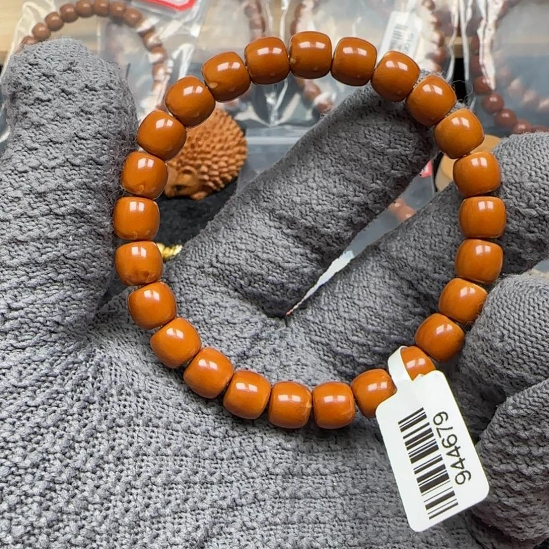 橄榄核手串老挝单圈三花极限弧8.8福利