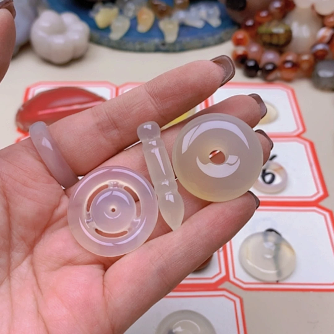 【闪购商品】未镶嵌玛瑙/玉髓珠宝半成品泽***0
