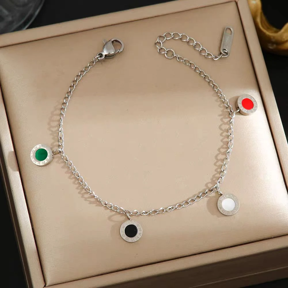 钛钢手链 「山河烟火」 小四圈正反双色设计 高级简约百搭手链J-113