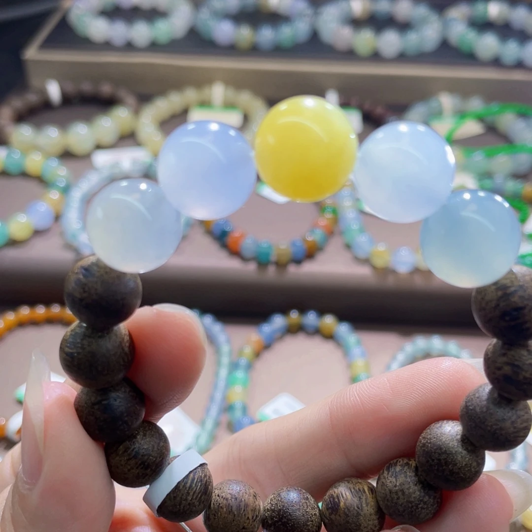 未镶嵌手链翡翠冰幻彩半圈