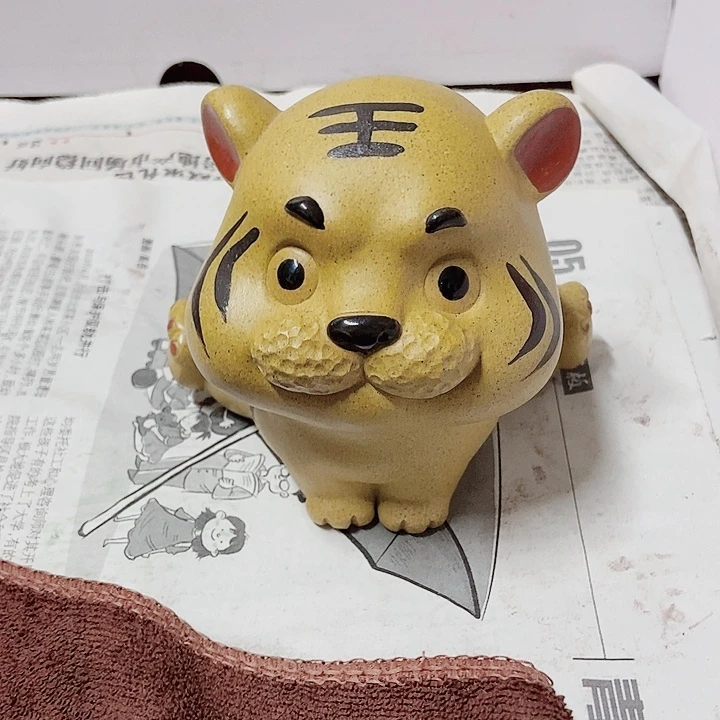 紫砂茶宠宜兴紫砂老虎