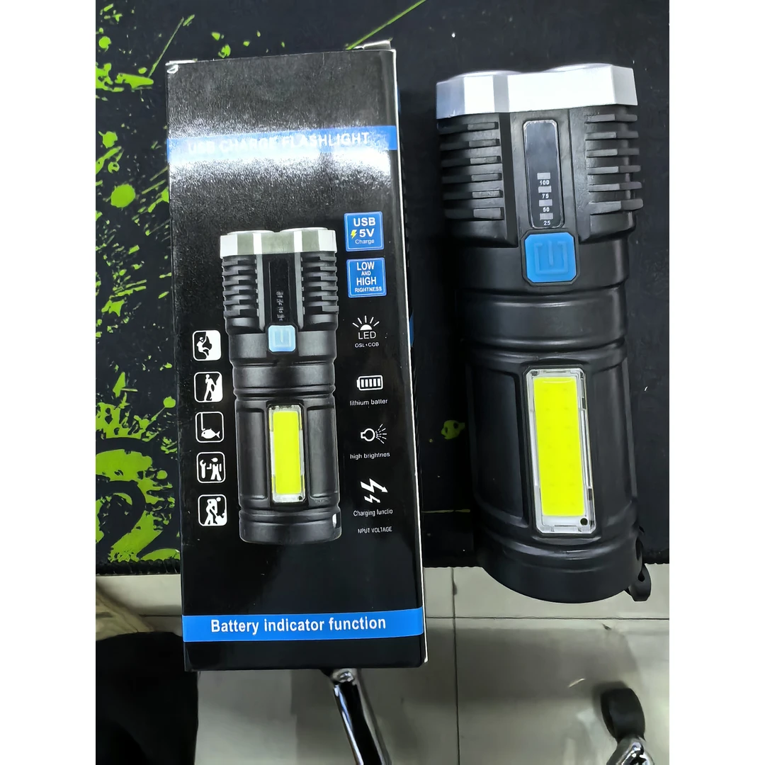 【福利品】四眼LED爆闪手电筒111