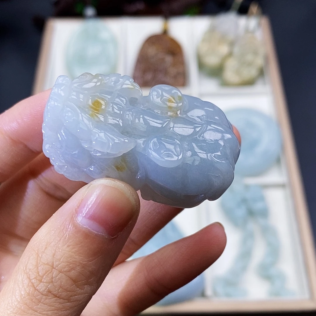 颈饰未镶嵌翡翠缅甸翡翠a货