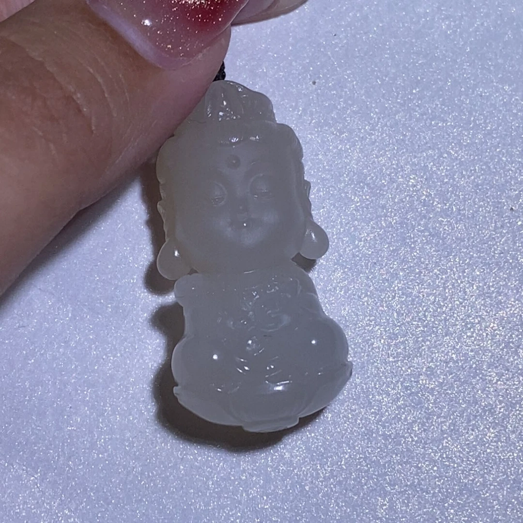 颈饰未镶嵌和田玉普贤