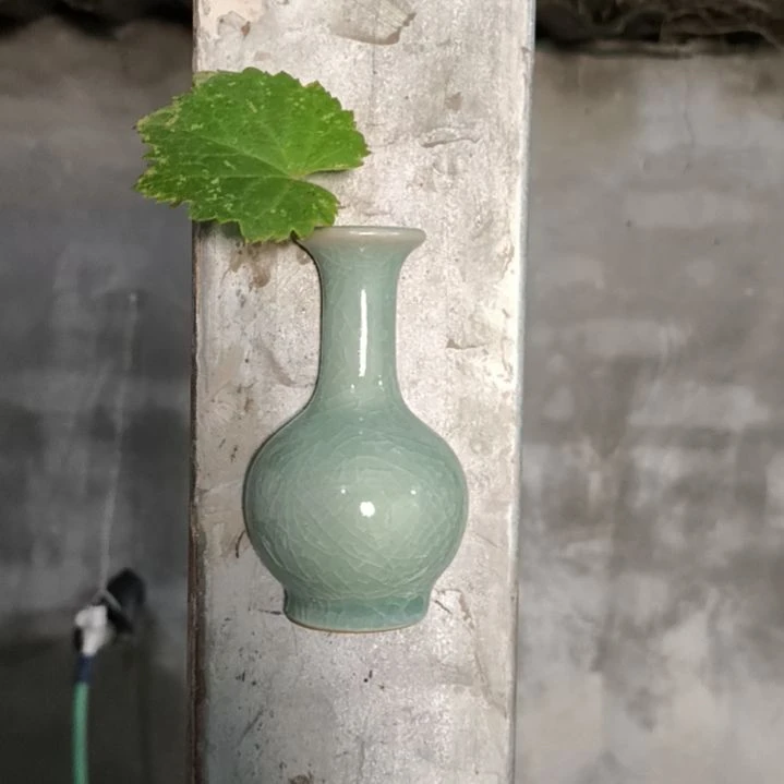 摆件清凉寺汝瓷仿古釉纯手工冰箱贴