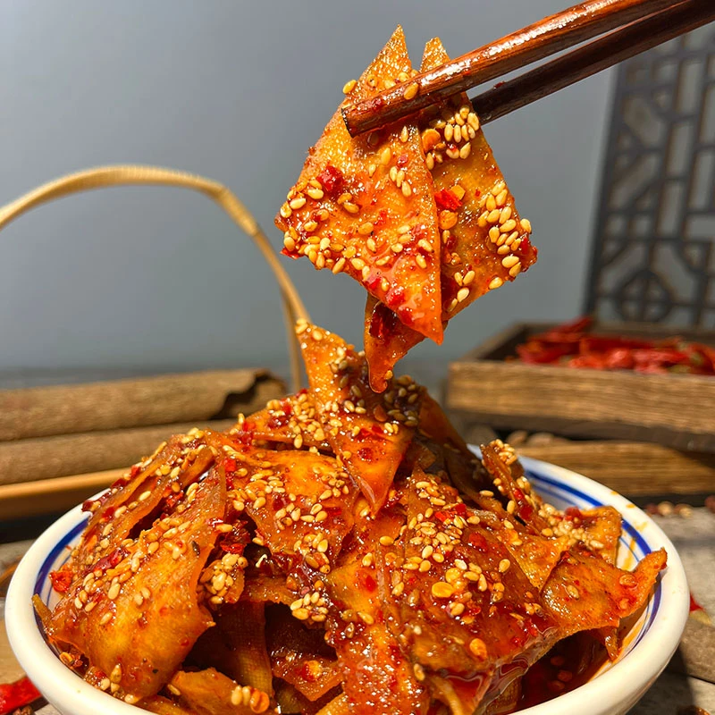 香辣三角干湖南特产冷江麻辣豆腐山胡椒油经典美食休闲麻辣零食