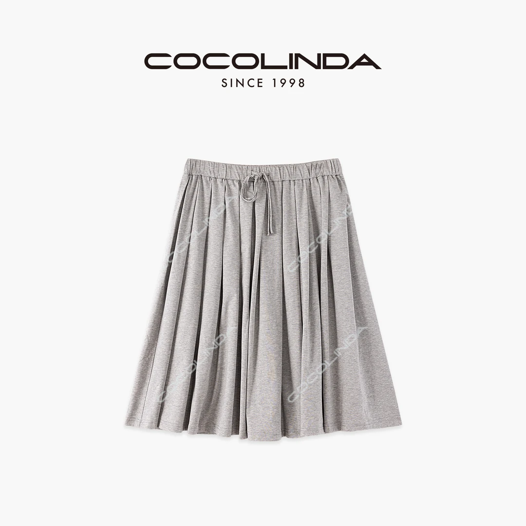 COCOLINDA | 拉达风薄款棉质松紧腰A字半裙Q3466